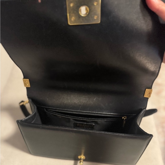 CHANEL Black Quilted Shoulder Bag with Gold Accents - Picture 3 of 3